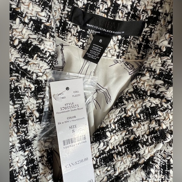 WHBM Black and white blazer - Picture 4 of 6